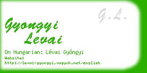 gyongyi levai business card